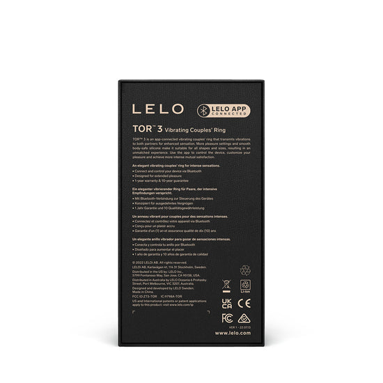 Lelo Tor 3 Vibrating Cockring Violet Dust