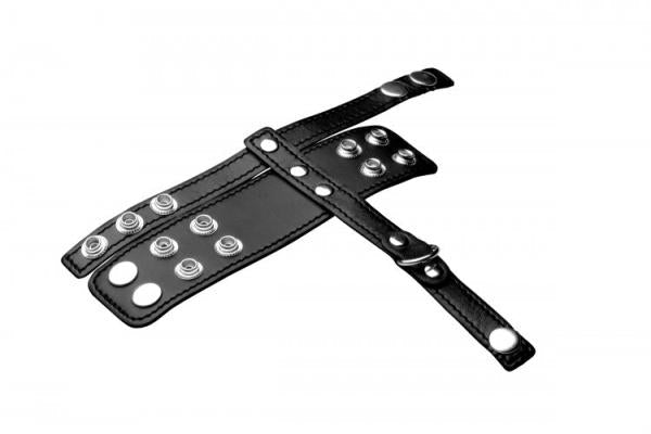 Strict Cock Strap and Ball Stretcher Black O/S