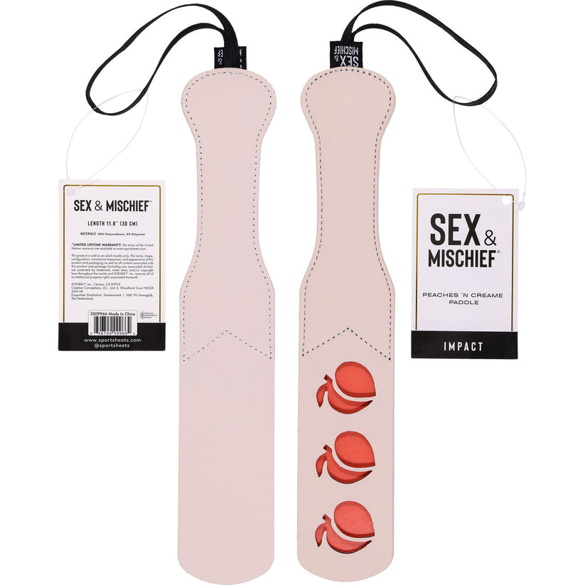 Sportsheets Sex & Mischief Peaches 'n CreaMe Paddle