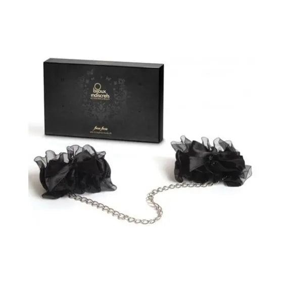 Jewelry Black Bijoux Indiscrets Frou Frou Satin & Organza Cuffs Bijoux Indiscrets Bijoux Indiscrets Frou Frou Satin & Organza Cuffs | Hugz and Kizzez