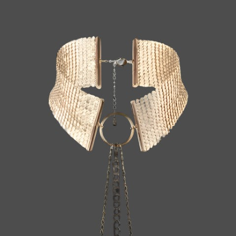 Jewelry Gold Bijoux Indiscrets Desir Metallique Mesh Collar Bijoux Indiscrets Bijoux Indiscrets Desir Metallique Mesh Collar - Hugz and Kizzez