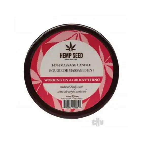 Candle 6oz / Working On A Groovy Thing Earthly Body Summer 3 In 1 Massage Candle - 6 Oz Working On A Groovy Thing Earthly Body Earthly Body Summer 3 In 1 Massage Candle - 6 Oz Working On A Groovy