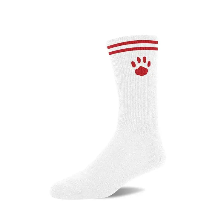 socks WHITE & RED Prowler RED Crew Socks White Red Prowler Prowler RED Crew Socks White Red - Hugz and Kizzez