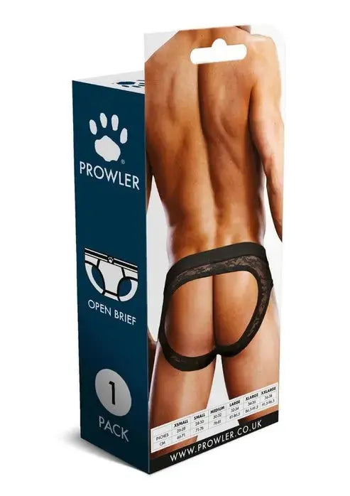 Underwear Prowler Black Lace Open Brief Prowler Prowler Black Lace Open Brief - Hugz and Kizzez