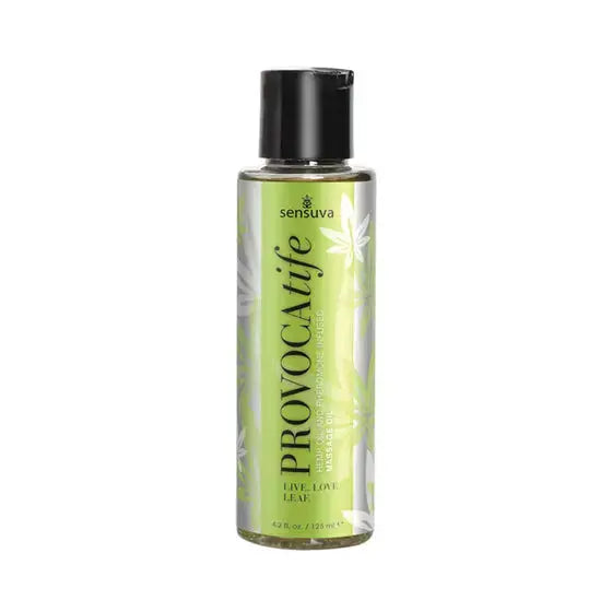 body oil 4.2oz Provocatife Cannabis Oil & Pheromone Infused Massage Oil 4.2 Oz. Bottle Sensuva Provocatife Cannabis Oil & Pheromone Infused Massage Oil 4.2 Oz.