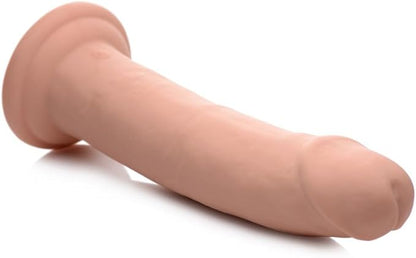 7x Inflatable And Vibrating Remote Control Silicone Dildo - 8.5 Inch