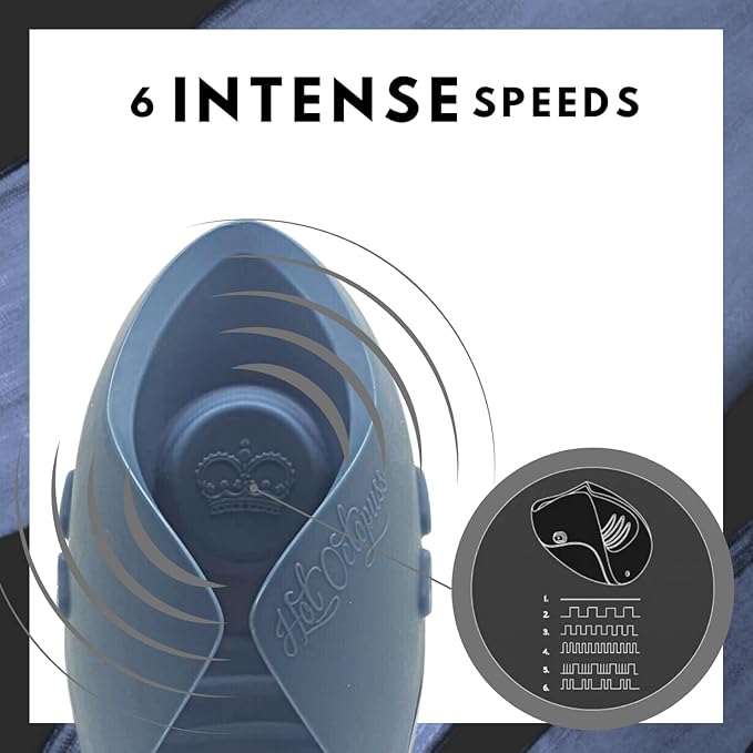 Hot Octopuss Pulse Duo Rechargeable Remote Control Vibrating Stroker Blue