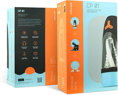 CRUIZR Rotating & Vibrating Automatic Masturbator w/Adapter