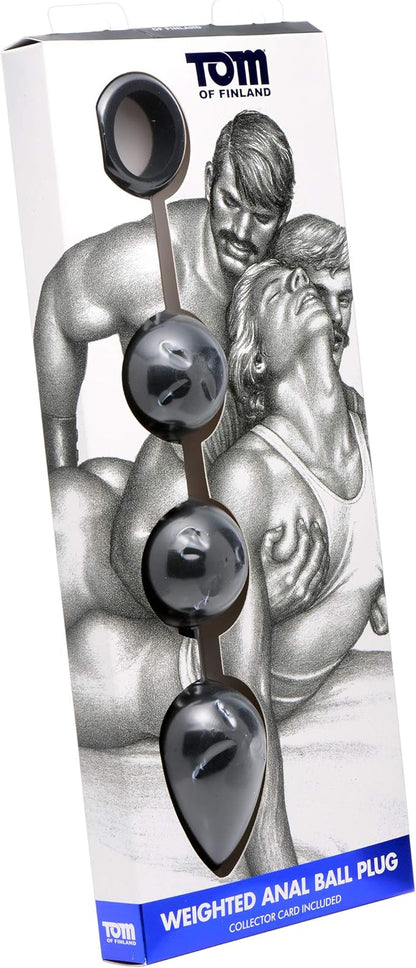 Tom Of Finland Weighted Anal Ball Beads Black