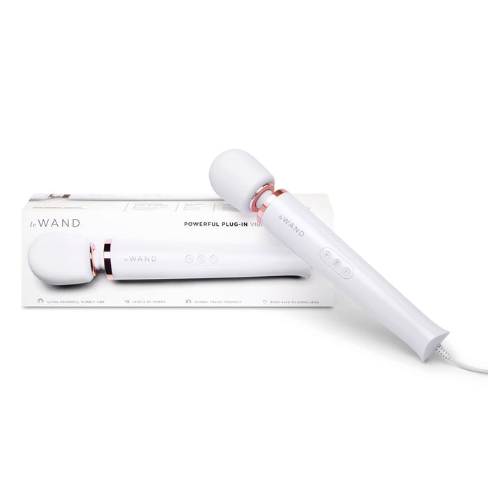 Le Wand Plug-In Vibrating Massager White