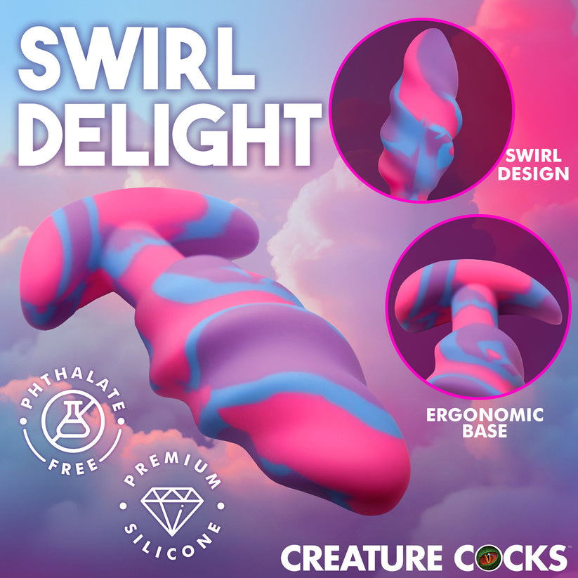 Creature Cocks Unicorn Swirl Butt Plug