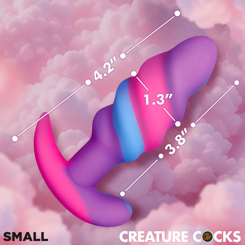 Creature Cocks Unicorn Swirl Butt Plug