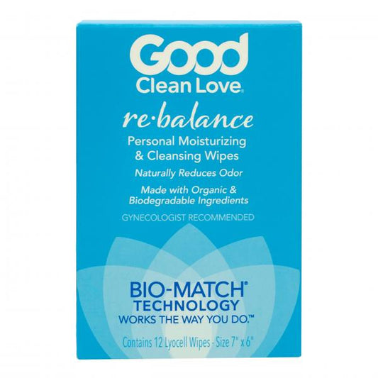 Good Clean Love Good Clean Love Rebalance Adult Wipes Box Of 12 - Hugz and Kizzez