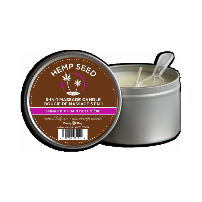 Earthly Body Hemp Candle - 6 Oz Round Tin