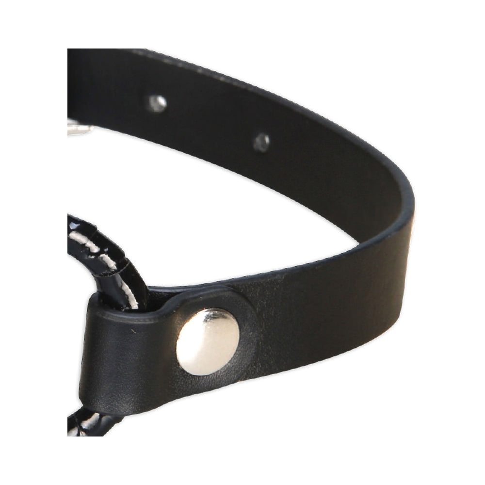 Lux Fetish Open Mouth Gag Black