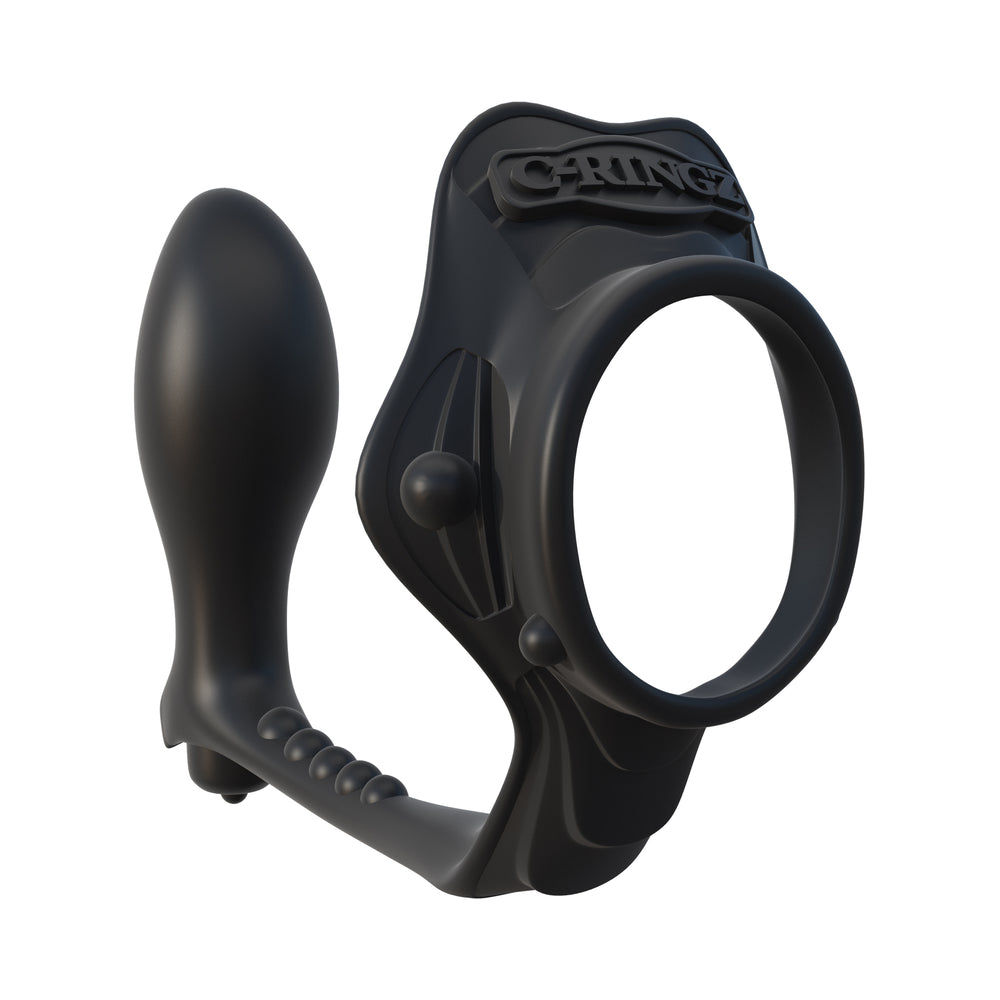 Rock Hard Ass Gasm Vibrating Ring - Black