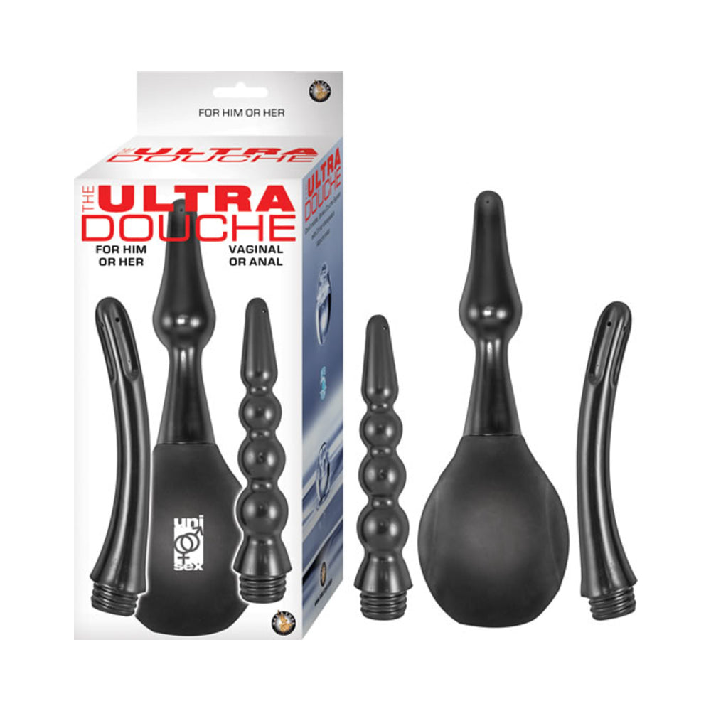 The Ultra Douche 3 Interchangeable Attachments Black