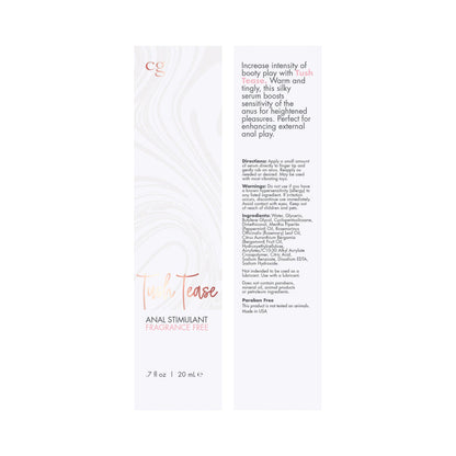CG Tush Tease Anal Stimulant Au Natural .7oz