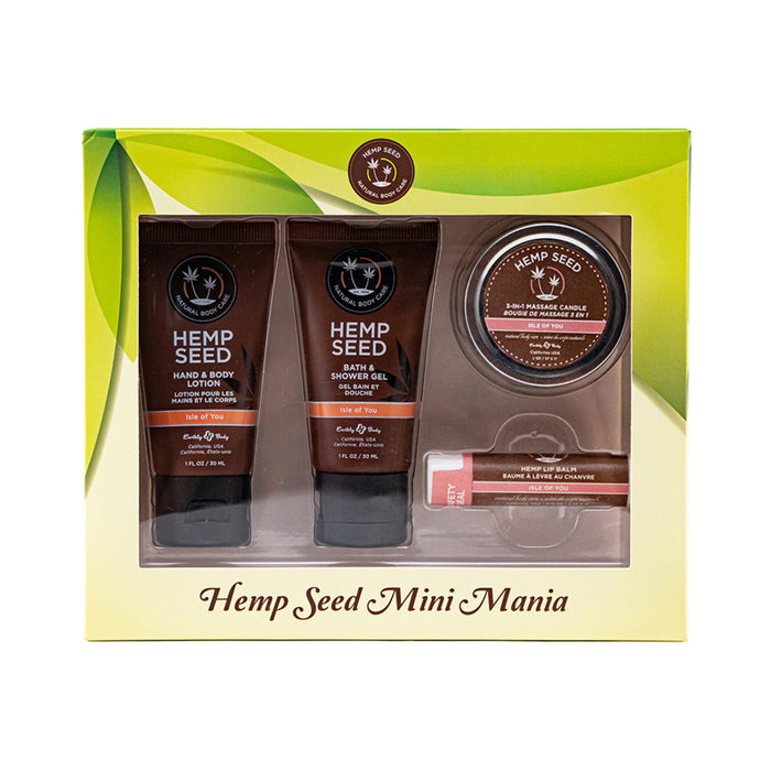Earthly Body Hemp Seed Mini Mania Travel Set