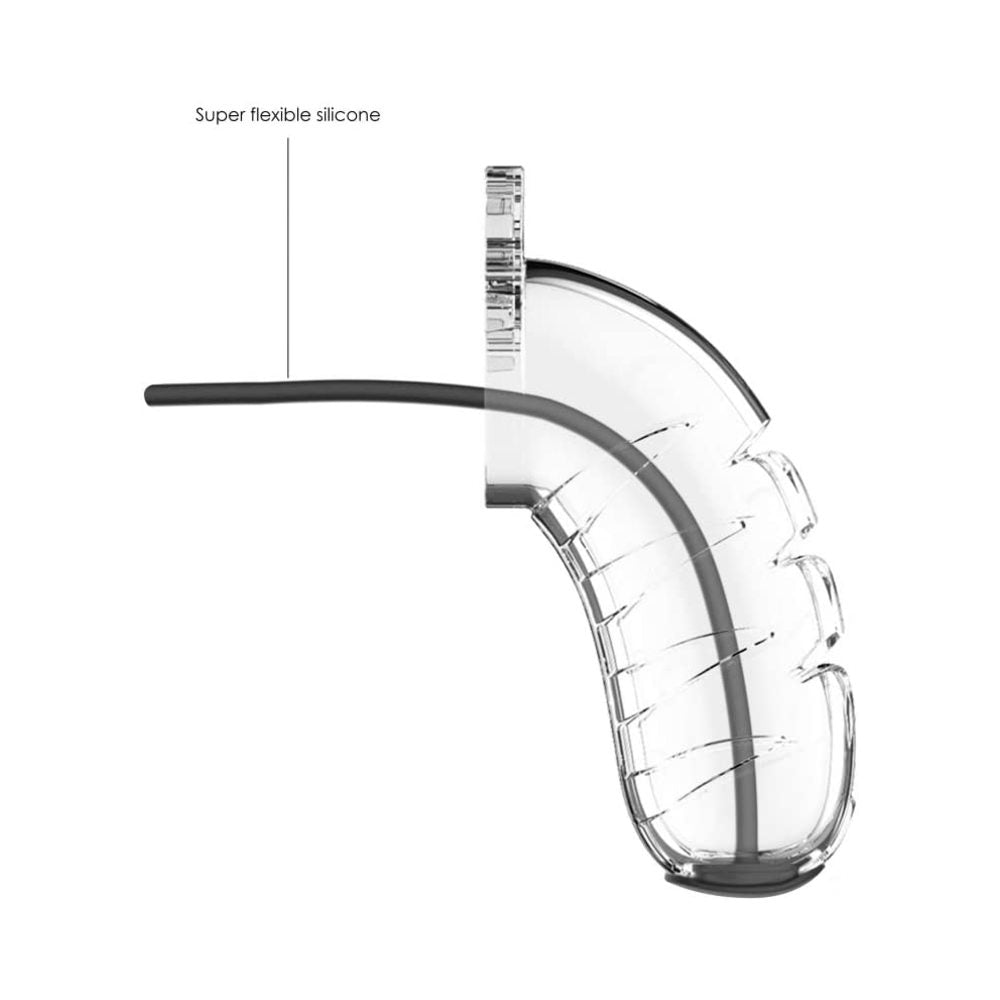 Cage With Silicone Urethal Sounding 16 - Transparent