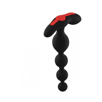 Forto Vibrating Anal Beads Black