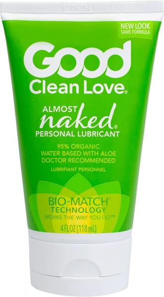Good Clean Love Almost Naked Organic Personal Lubricant 4oz  Hugz and Kizzez