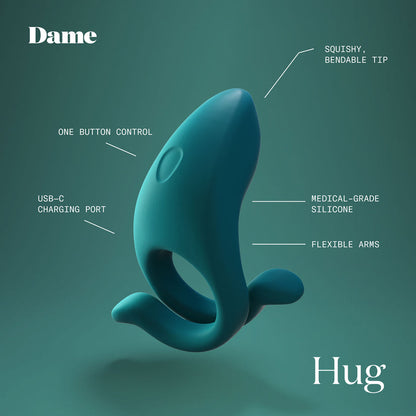 Dame Hug Vibrating Couples Ring