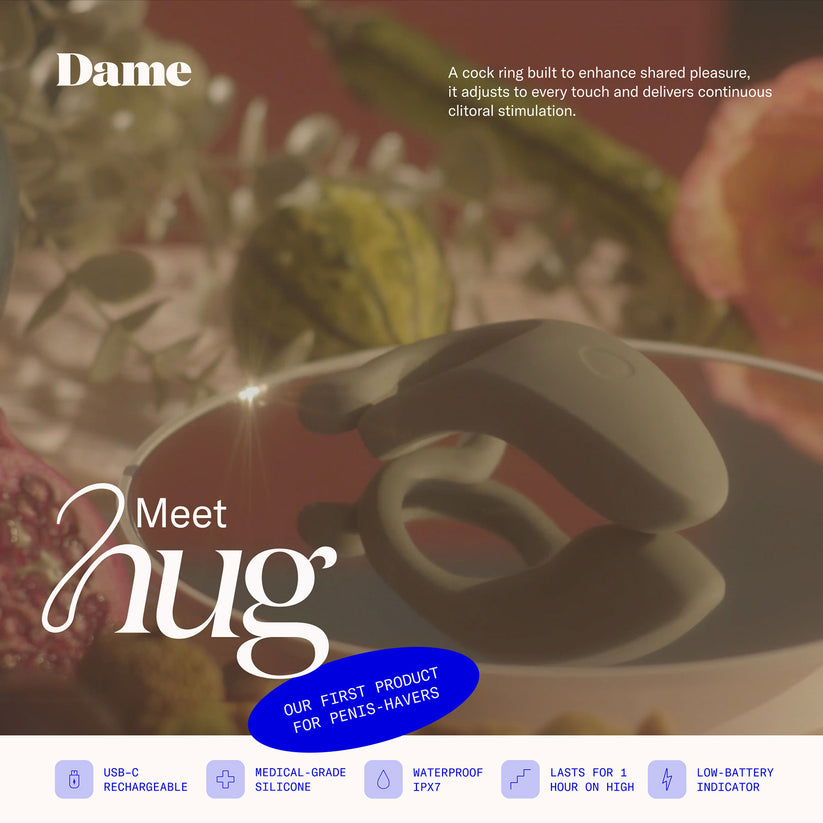 Dame Hug Vibrating Couples Ring