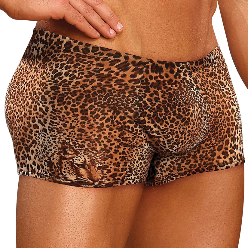 Male Power Men's Specialty Underwear Animal Pouch Short Medium Leopard