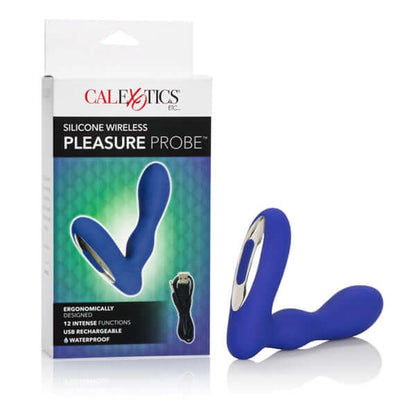 Silicone Wireless Pleasure Probe Blue Prostate Massager