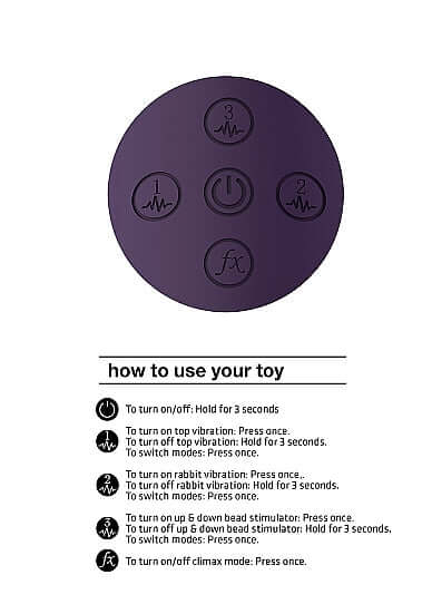 Vive Halo Rabbit Vibrator Purple