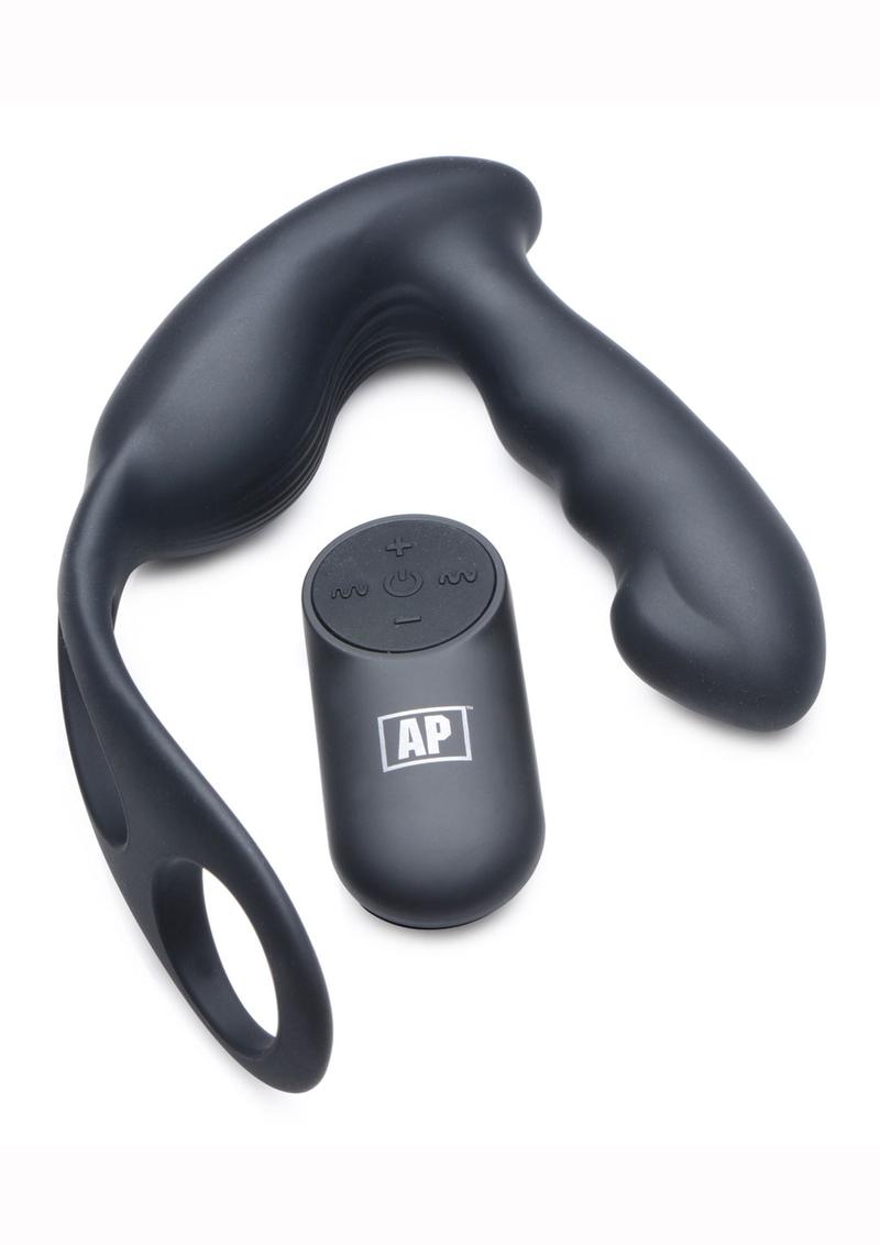 Silicone Prostate Vibrator And Strap With Remote Control