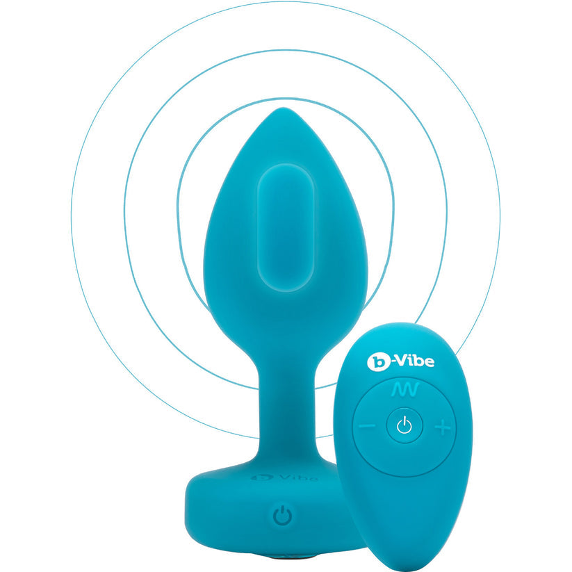 B-vibe Vibrating Jewels - Remote Control - Rechargeable - Aquamarine (s/m)