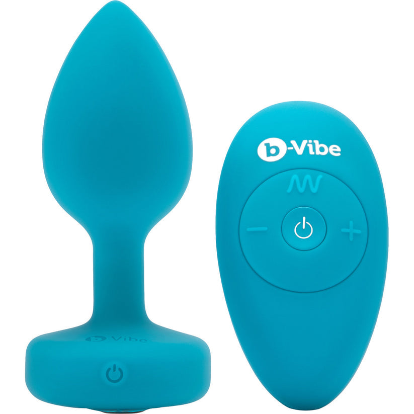 B-vibe Vibrating Jewels - Remote Control - Rechargeable - Aquamarine (s/m)