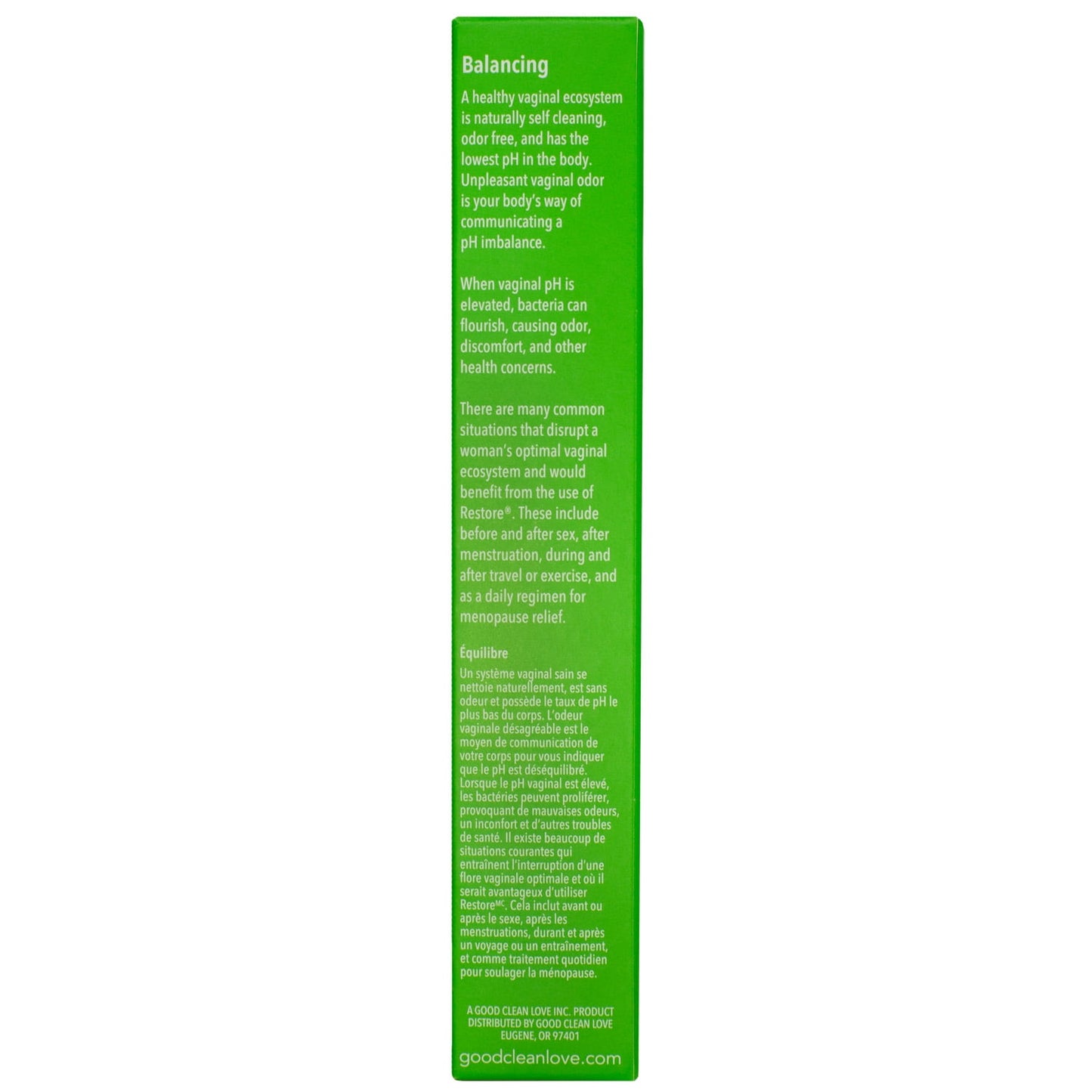 Good Clean Love Bio Match Restore Moisturizing Vaginal Lubricant 2oz