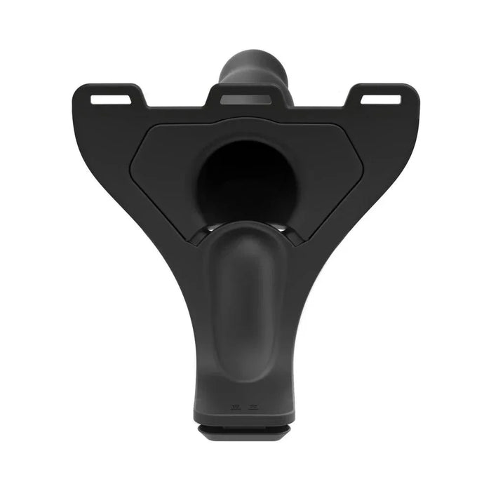 Body Extensions Hollow Slim Dong Strap-on 2-piece Set With Clitoral Vibrator Black