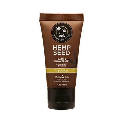 lotion 1oz / Nag Champa Earthly Body Hemp Seed Shower Gel 1oz Earthly Body earthly-body-hemp-seed-shower-gel-high-tide-1oz
