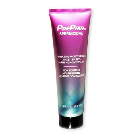 Prepair Spermicidal Water Based Lubricant 1.25oz Tube Hugz and Kizzez