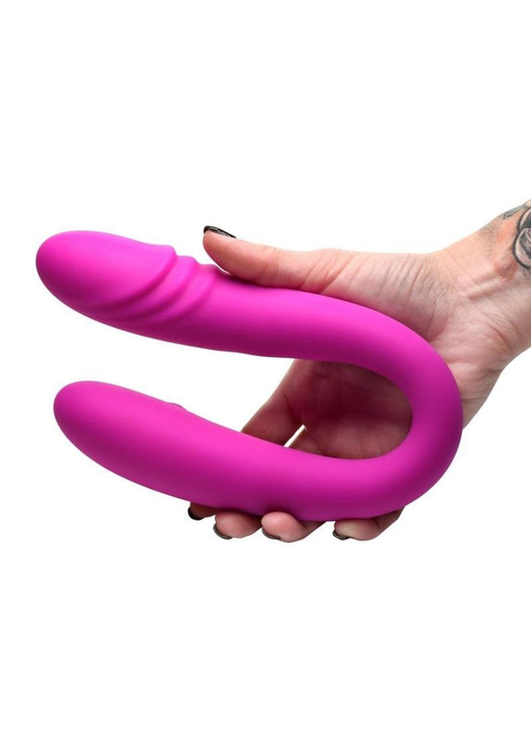 Inmi 7x Double Down Dildo W/remote Purpl