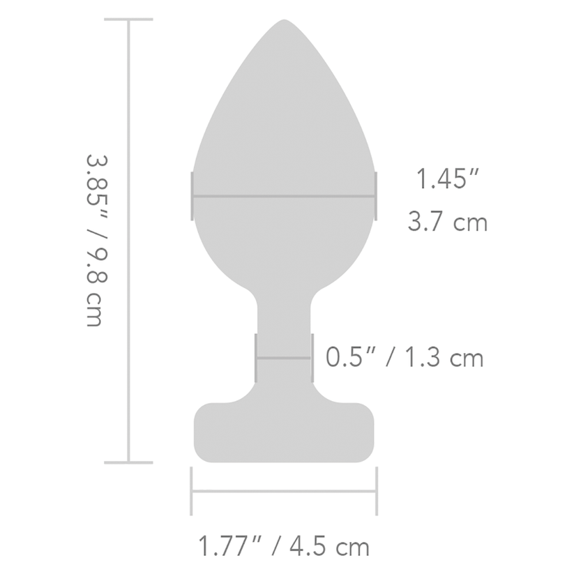 B-vibe Vibrating Jewels - Remote Control - Rechargeable - Aquamarine (s/m)