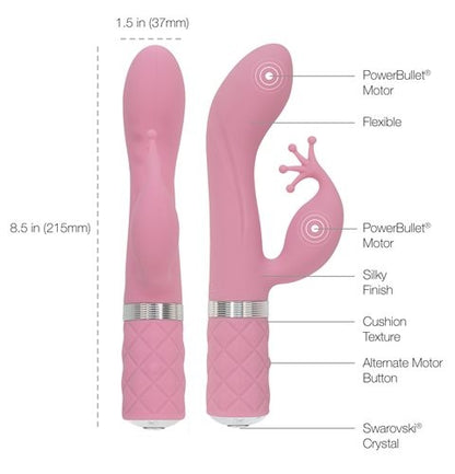 Pillow Talk Kinky Clitoral W/ Swarovski Crystal Pink