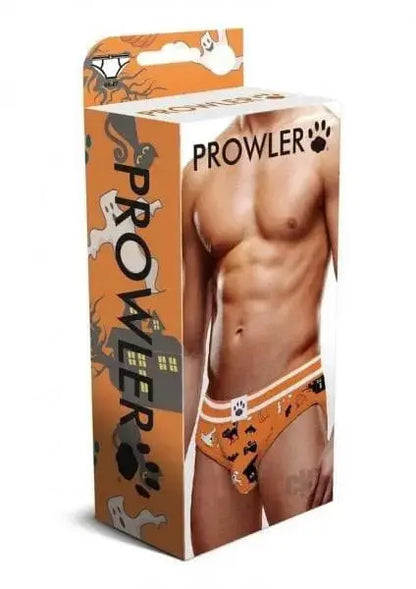 mens clothing Prowler Halloween Brief Xl Orng/blk Prowler Prowler Halloween Brief Xl Orng/blk - Hugz and Kizzez