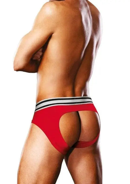 mens clothing Prowler Red/white Open Brief Lg Prowler Prowler Red/white Open Brief Lg - Hugz and Kizzez