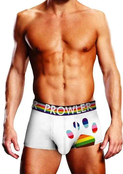 mens clothing Prowler White Oversized Paw Trunk Lg Prowler Prowler White Oversized Paw Trunk Lg - Hugz and Kizzez