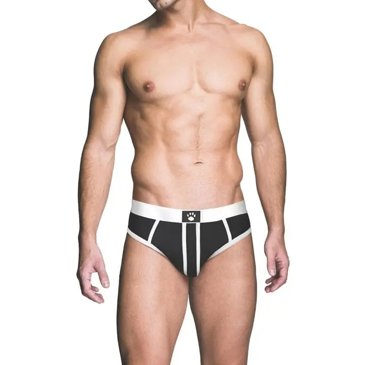 mens underwear Prowler Red Ass Less Brief White Prowler Prowler Red Ass Less Brief White - Hugz and Kizzez