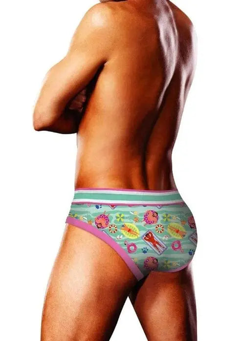 mens underwear Prowler Swimming Brief Green Pink Prowler Prowler Swimming Brief Green Pink - Hugz and Kizzez