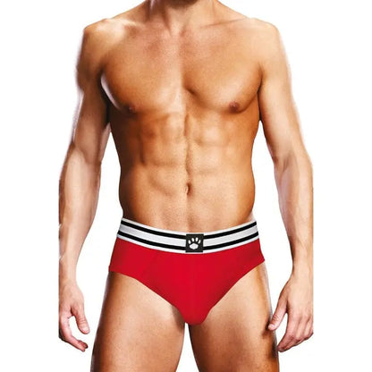 mens underwear SMALL / RED/WHITE Prowler Brief Red White Prowler Prowler Brief Red White - Hugz and Kizzez