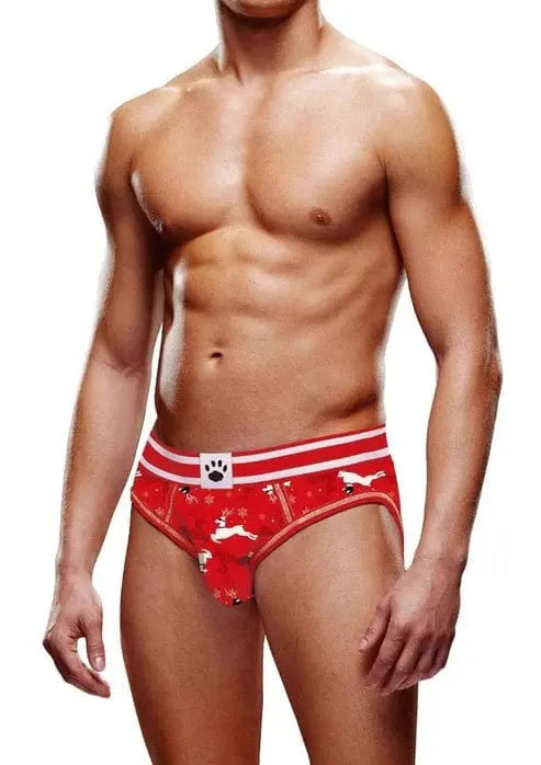 mens underwear XS Prowler Reindeer Open Brief Prowler Prowler Reindeer Open Brief - Hugz and Kizzez