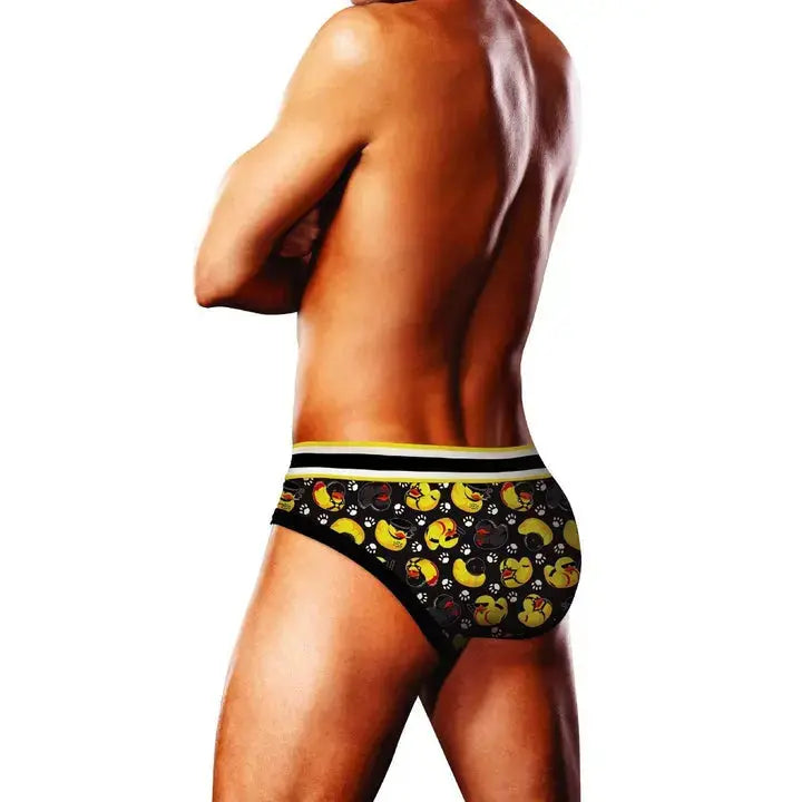 Underwear Prowler BDSM Rubber Ducks Brief Black Yellow Prowler Prowler BDSM Rubber Ducks Brief Black Yellow - Hugz and Kizzez