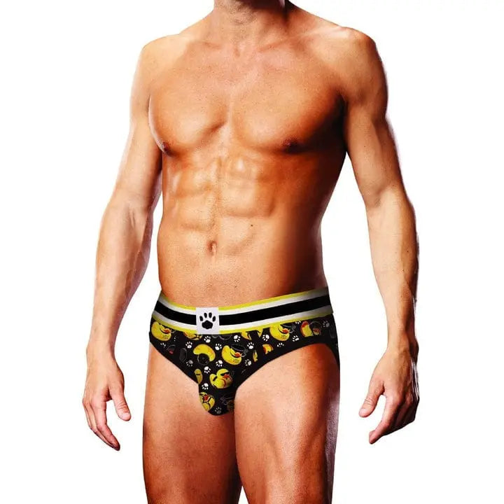 Underwear SMALL Prowler BDSM Rubber Ducks Brief Black Yellow Prowler Prowler BDSM Rubber Ducks Brief Black Yellow - Hugz and Kizzez